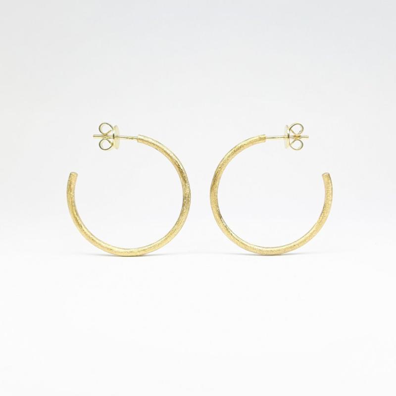 Créoles en or jaune 18kt.