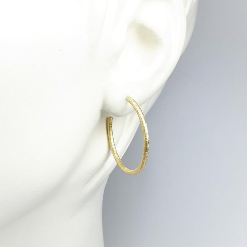 Créoles en or jaune 18kt.